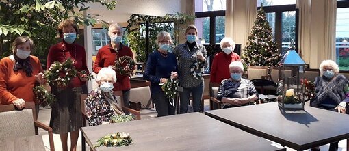 Bewoners Zilversterre creëerden prachtige kerststukken